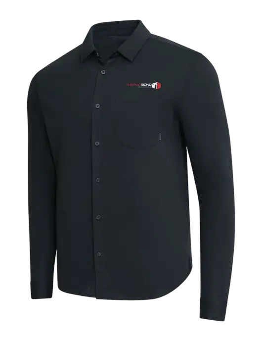 OGIO Black Extend Long Sleeve Button Up Shirt w/Thermo Bond Logo