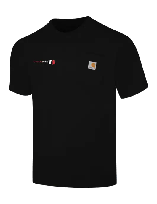 Carhartt Workwear Black Pocket Short Sleeve T-Shirt w/Thermo Bond Logo