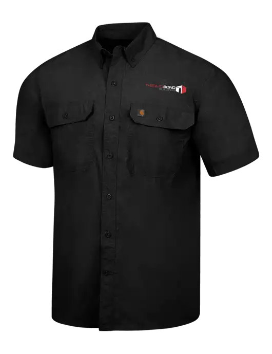 Carhartt Force Black Solid Short Sleeve Shirt w/Thermo Bond Logo
