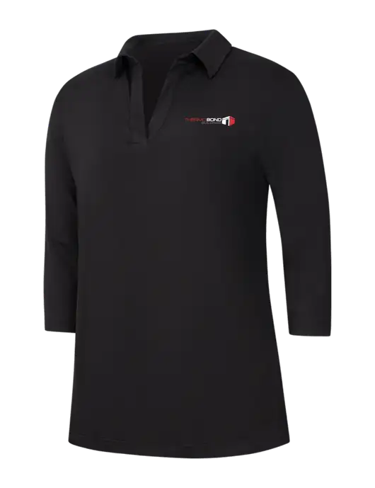 Womens Black Luxe Knit Tunic w/Thermo Bond Logo