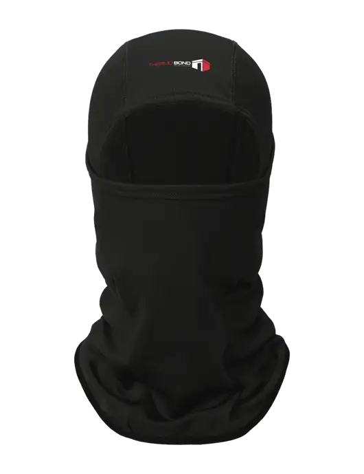 Black CornerStone Smooth Fleece Face Mask w/Thermo Bond Logo
