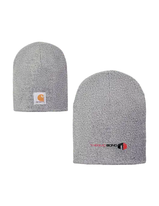 Carhartt Light Grey Heather Acrylic Knit Hat w/Thermo Bond Logo
