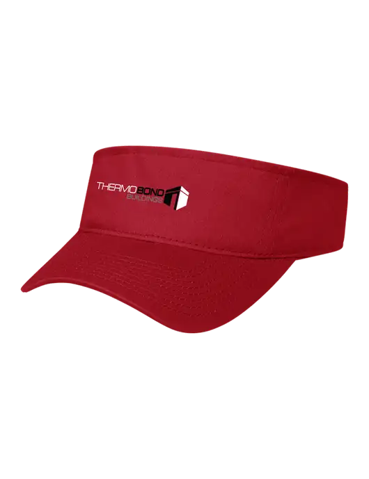Red Cap Visor w/Thermo Bond Logo